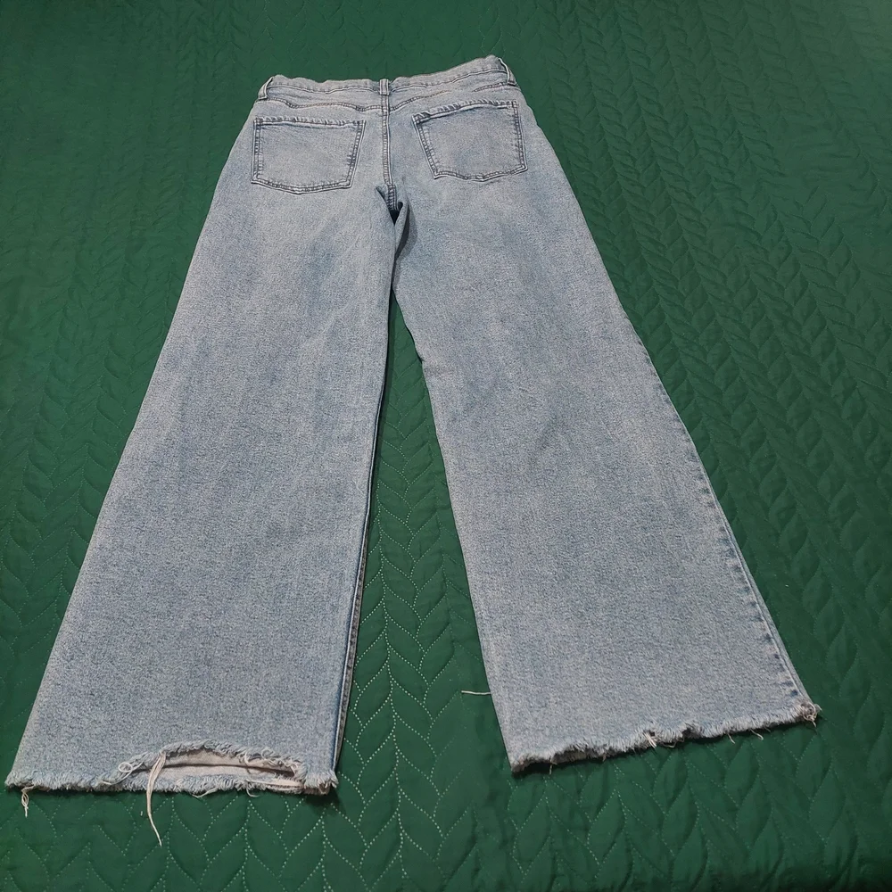 Fashion Nova Light Blue Flare Jeans - Picture 8 of 8